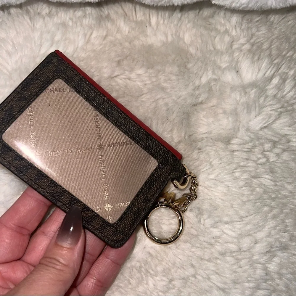 Michael kors kala Red Keychain Card Case Wallet - Picture 4 of 4